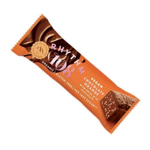 Rhythm 108 Chocolate Bar - Orange 33g