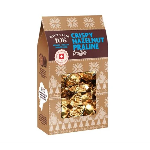 Rhythm 108 Crispy Hazelnut Praline Truffles 144g Org