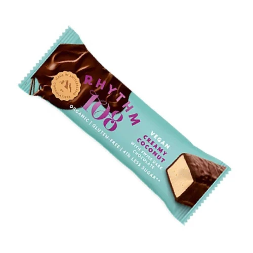 Rhythm 108 Vegan Chocolate Bar Creamy Coconut 33g