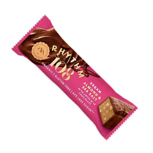 Rhythm 108 Vegan Chocolate Bar Sweet N Salty Almond 33g