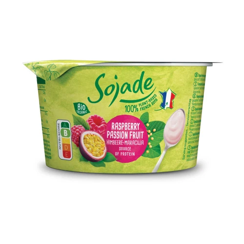Sojade Soya Yogurt - Raspberry & Passionfruit 6 * 150g