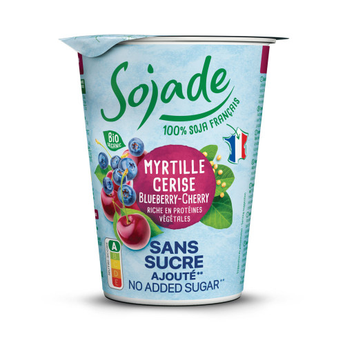 Sojade Soya Yogurt (NAS) - Blueberry & Cherry 6 * 400g