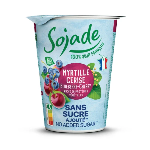 Sojade Soya Yogurt (NAS) - Blueberry & Cherry 6 * 400g