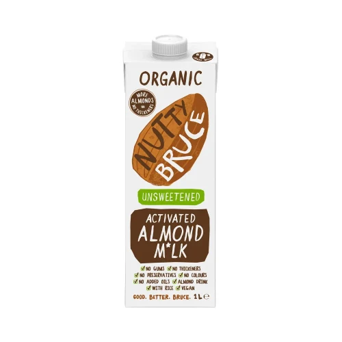 Bruce Activated Almond M!lk Unsweetened 6 x 1 ltr
