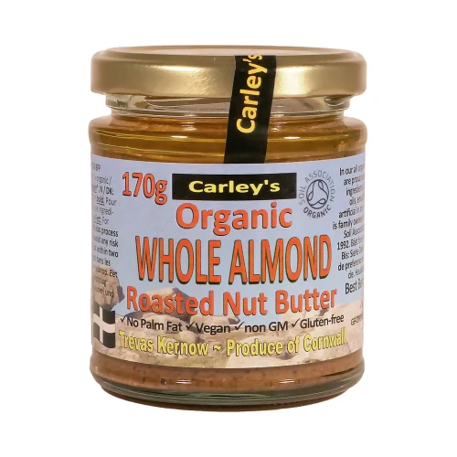 Carley's Organic Roasted - Almond Nut Butter 6 * 170g