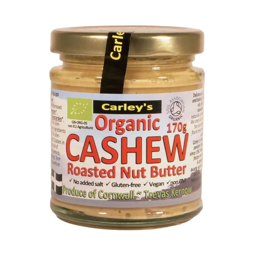 Carley's Organic Roasted - Cashew Nut Butter 6 * 170g