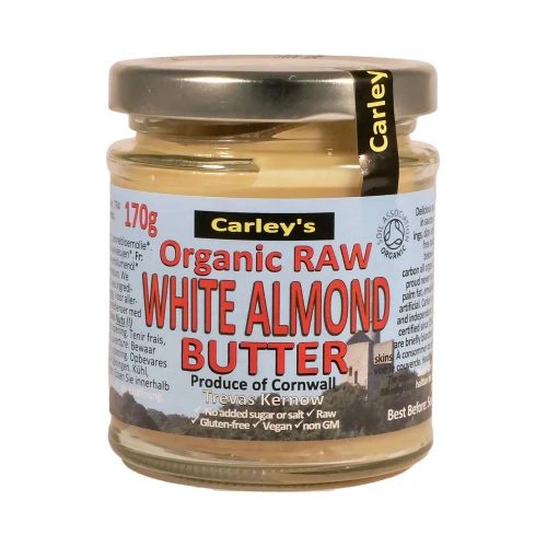 Carley's Organic Raw - White Almond Nut Butter 6 * 170g