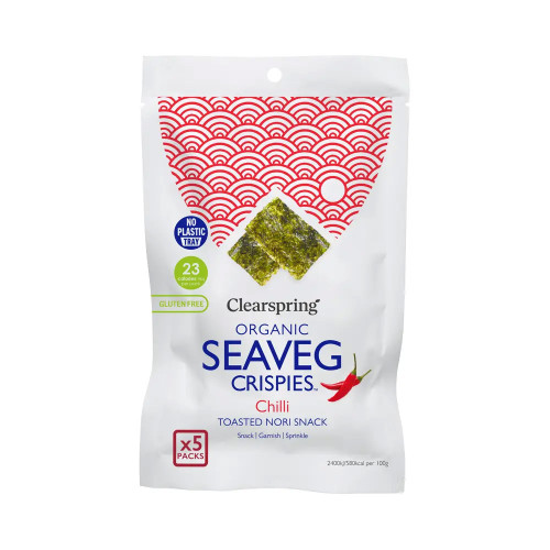 Clearspring Seaveg Crispies Multipack - Chilli (trayless) 6 x 20g