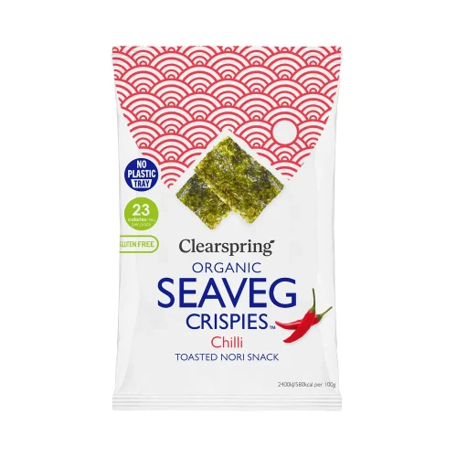 Clearspring Seaveg Crispies Single Pack - Chilli (trayless) 20 x 4g