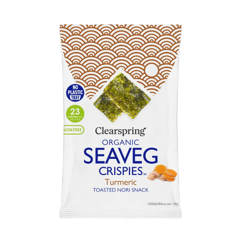 Clearspring Seaveg Crispies Single Pack - Turmeric (trayless) 20 x 40x4g