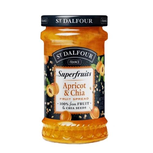 St Dalfour Superfruit Apricot and Chia Spread 170g