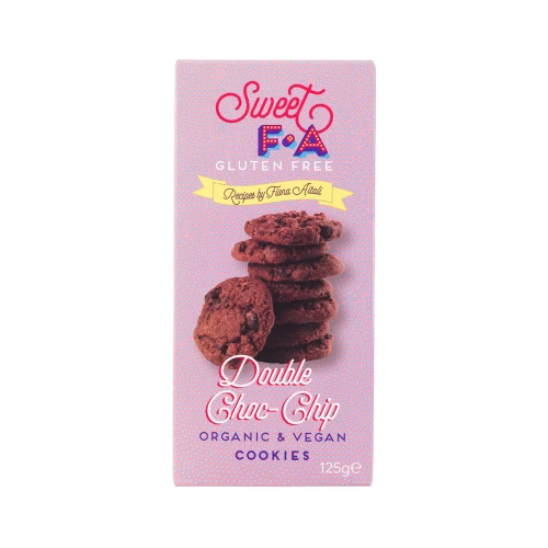 Sweet FA Double Chocolate Chip Cookie (12 * 125g) (Org)