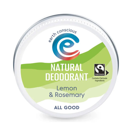 Earth Conscious Deodorant Balm Delicate - Lemon & Rosemary - Bicarb-Free 6 * 60g