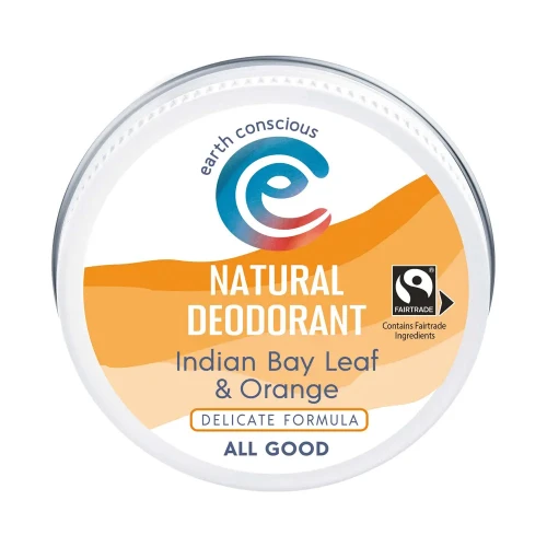 Earth Conscious Deodorant Balm Delicate - Indian Bay & Orange - Bicarb-Free 6 * 60g