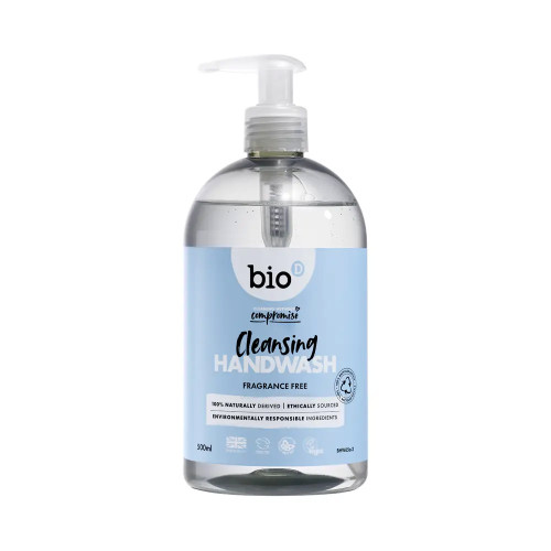 Bio-D Handwash Sanitising - Fragrance Free 6 * 500ml