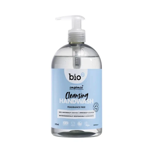 Bio-D Handwash Sanitising - Fragrance Free 6 * 500ml