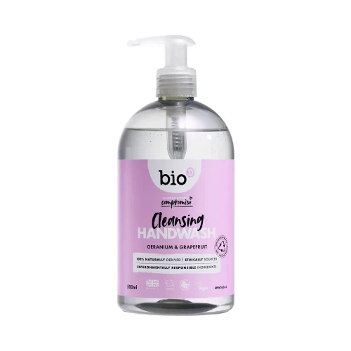 Bio-D Handwash Sanitising - Geranium & Grapefruit 6 * 500ml