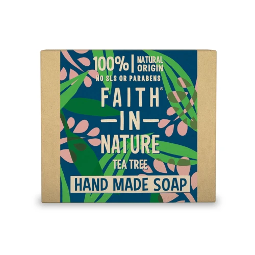 Faith in Nature Soaps and Bar Range Soap with Organic Tea Tree Oil 100g