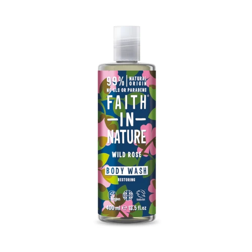 Faith in Nature Body Wash Wild Rose 400ml
