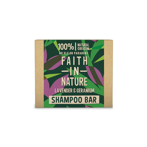 Faith in Nature Soaps and Bar Range Shampoo Bar Lavender And Geranium 85g