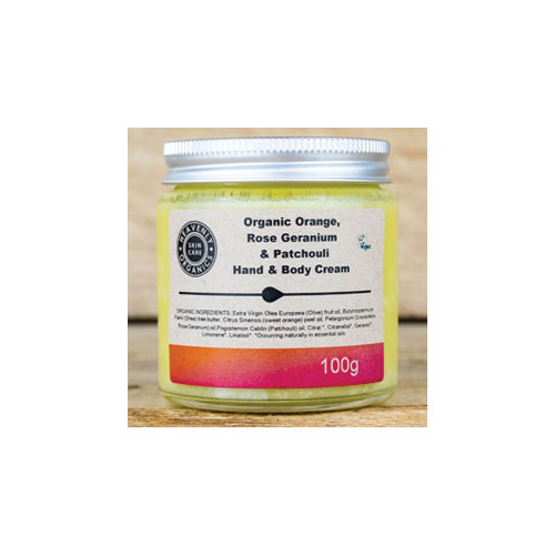 Heavenly Organics Skin Care Orange Rose Geranium And Patchouli Hand And Body Cream 100g