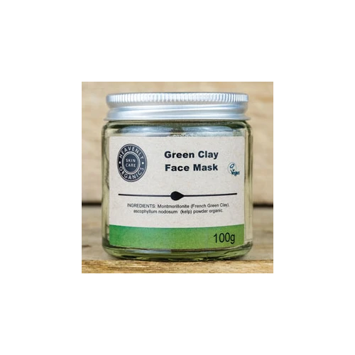 Heavenly Organics Skin Care Green Clay Face Mask 100g