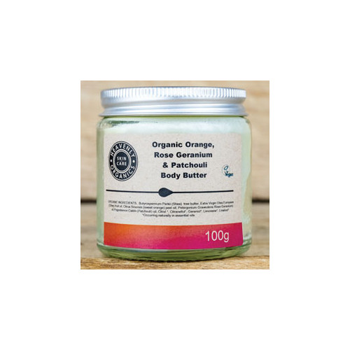 Heavenly Organics Skin Care Orange Rose Geranium And Patchouli Body Butter 100g