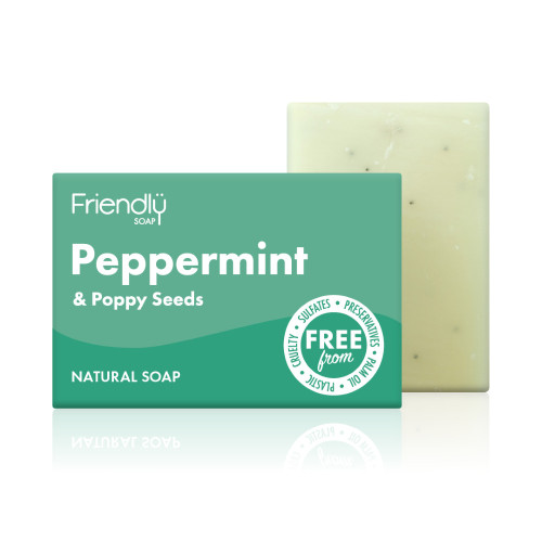 Friendly Soap Peppermint & Poppy Seeds Soap 95g