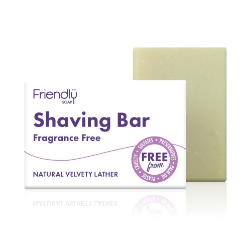 Friendly Soap Fragrance Free Shaving Bar 95g