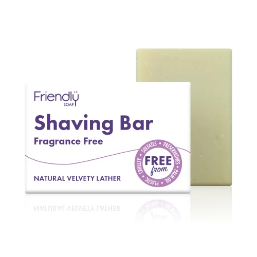 Friendly Soap Fragrance Free Shaving Bar 95g