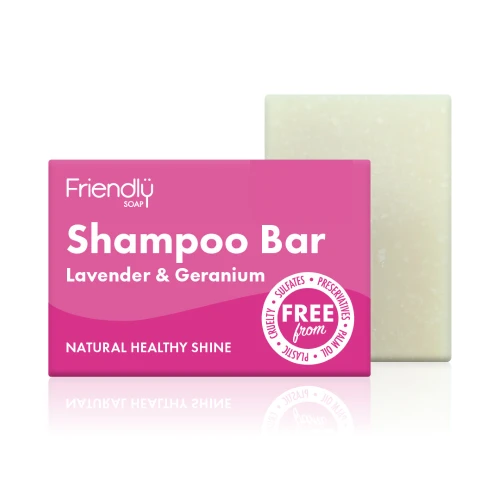Friendly Soap Lavender And Geranium Shampoo Bar 95g