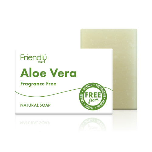 Friendly Soap Aloe Vera Fragrance Free Soap 95g
