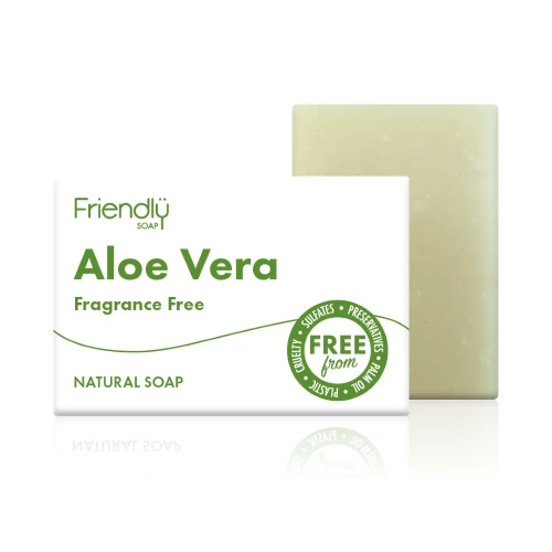 Friendly Soap Aloe Vera Fragrance Free Soap 95g