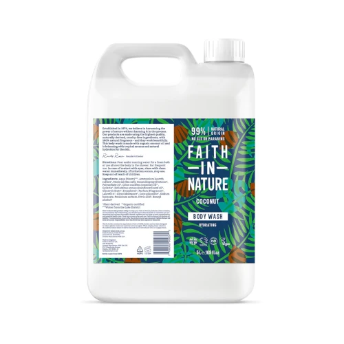 Faith in Nature Bulk Body Wash Coconut 5 ltr
