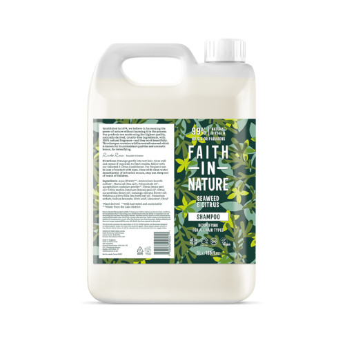 Faith in Nature Bulk Shampoo Seaweed 5 ltr