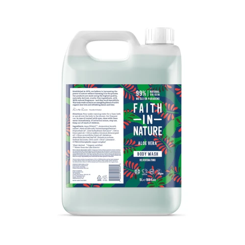 Faith in Nature Bulk Body Wash Aloe Vera 5 ltr