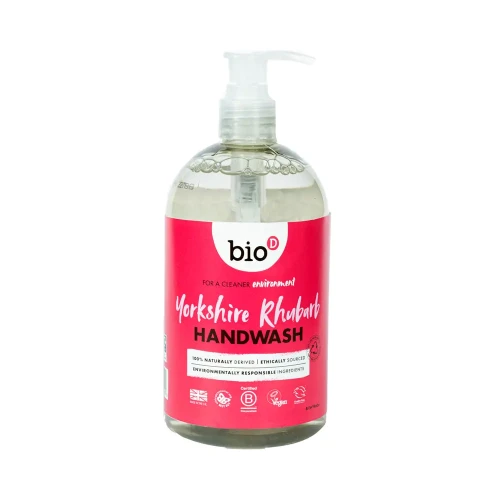 Bio-D Hand Wash Yorkshire Rhubarb 500ml