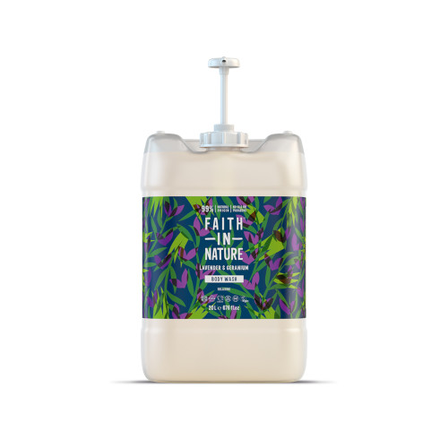 Faith in Nature Refill Body Wash Lavender & Geranium 20 ltr