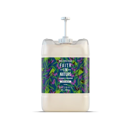 Faith in Nature Refill Body Wash Lavender & Geranium 20 ltr