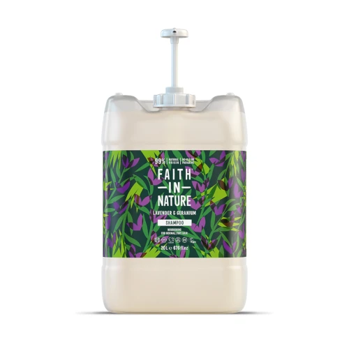 Faith in Nature Refill Shampoo Lavender And Geranium 20 ltr