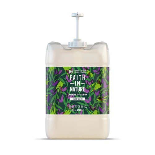 Faith in Nature Refill Hand Wash Lavender And Geranium 20 ltr
