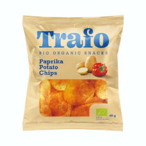 Trafo Organic Potato Crisps & Paprika 15 x 40g