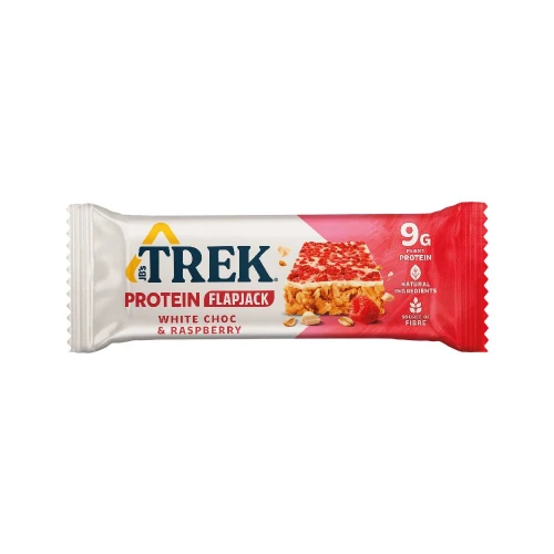 Trek Trek Protein Flapjack White Chocolate & Raspberry 16 x 50g