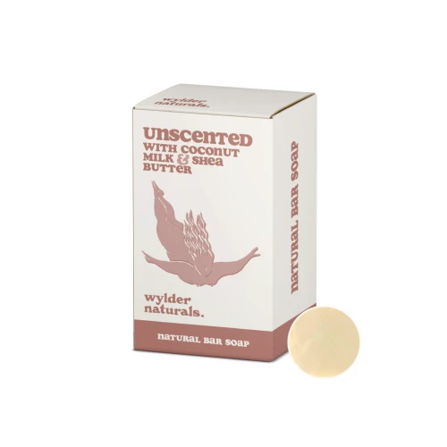 Wylder Naturals Natural Soap Unscented w Coconut, Shea & Hemp (8 * 120g)
