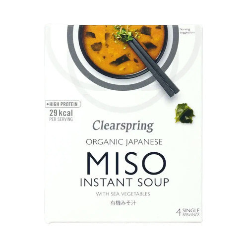 Clearspring Miso Soup Paste Instant - with Sea Vegetable 8 x(4x15g)
