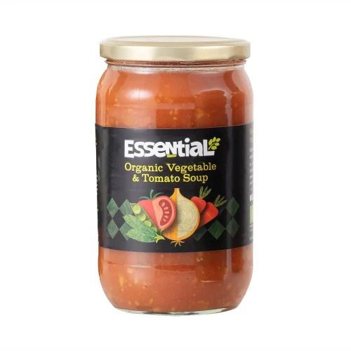 Essential -soup in glass jars Vegetable & Tomato Soup 6 * 680g