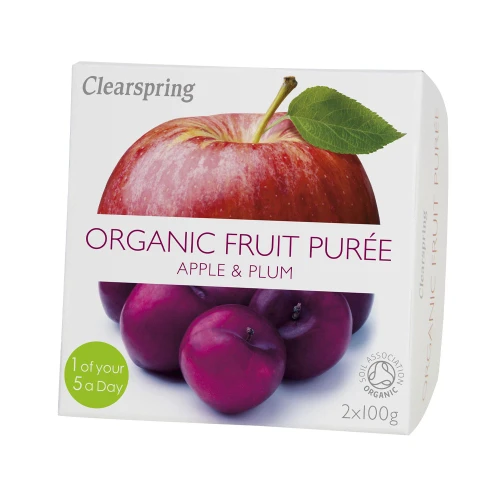 Clearspring Apple & Plum Fruit Puree 12 x 200g