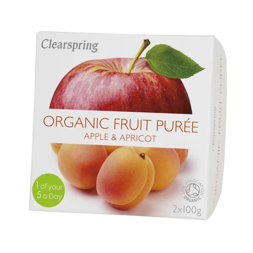 Clearspring Apple & Apricot Fruit Puree 12 x 200g