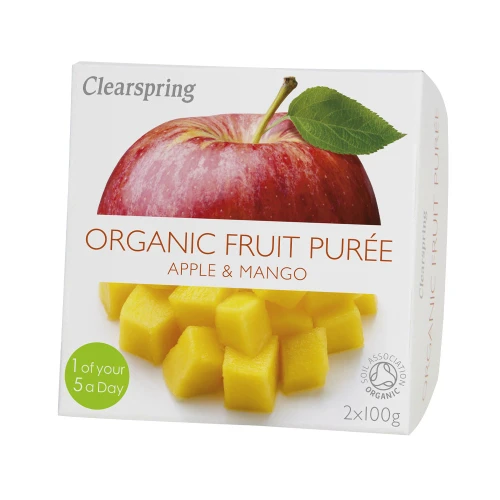 Clearspring Apple & Mango Fruit Puree 12 x 200g