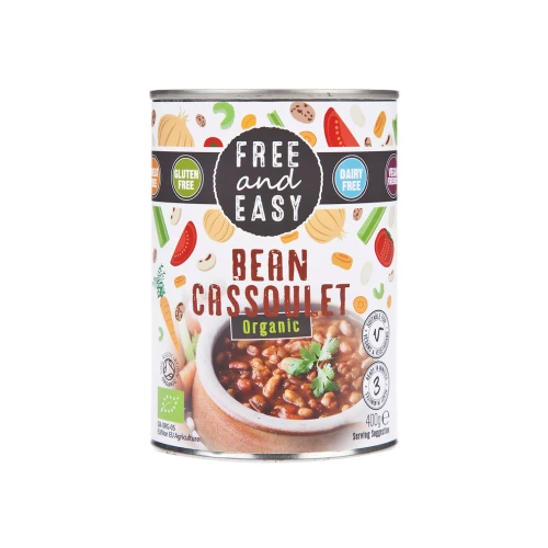 Free & Easy Tinned Ready Meal Bean Cassoulet 400g